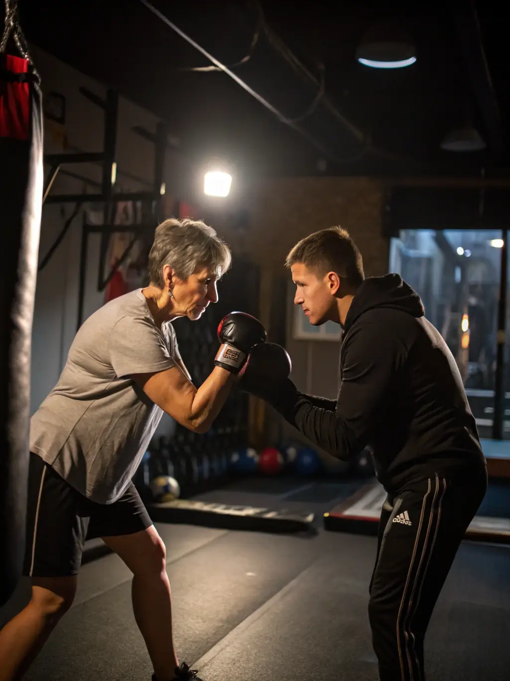 A focused image of a coach providing personalized training to an athlete, emphasizing skill development and improvement.